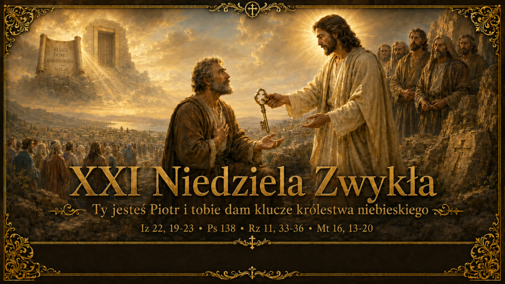 XXI NIEDZIELA ZWYKŁA – 23 sierpnia 2026r. XXI NIEDZIELA ZWYKŁA – 23 sierpnia 2026r.