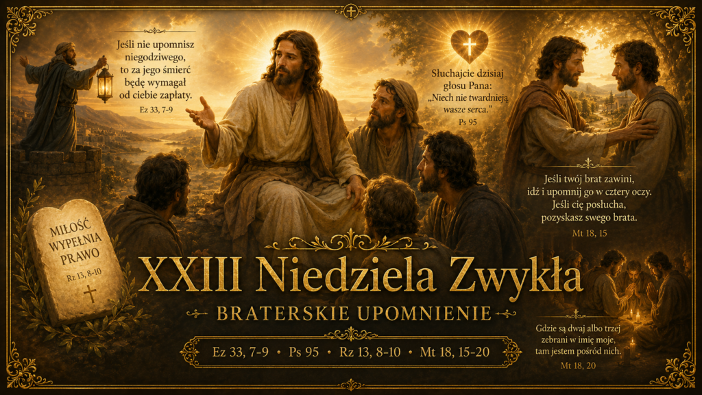 XXIII NIEDZIELA ZWYKŁA – 6 września 2026 r. XXIII NIEDZIELA ZWYKŁA – 6 września 2026 r.
